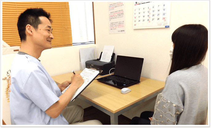 丁寧なカウンセリング